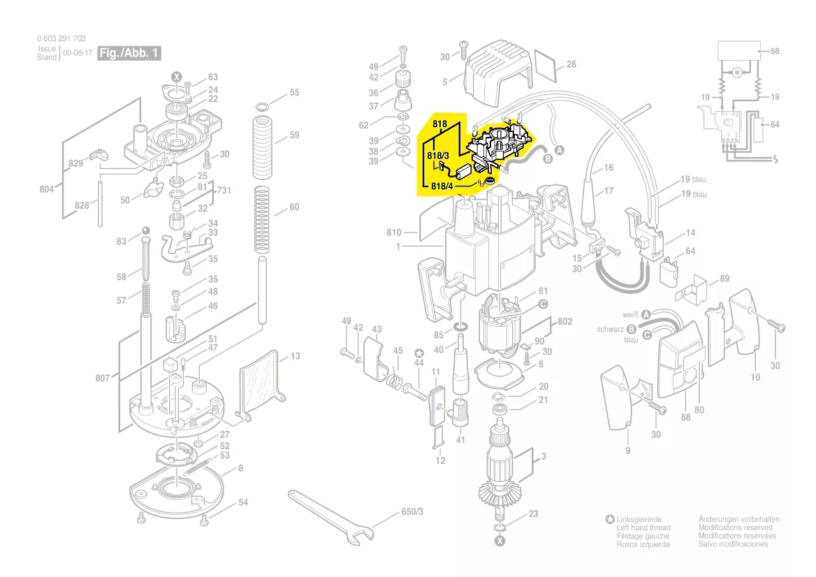 couronne porte-balais réf. 3 604 336 511 BOSCH